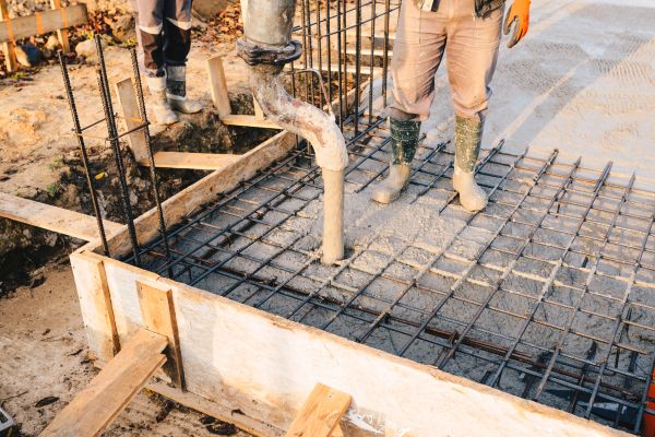 Pole Barn Foundation Pouring in Temecula