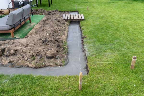 Cement Footer Installation in Temecula